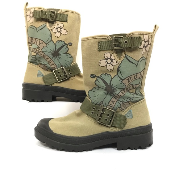 roxy canvas boots